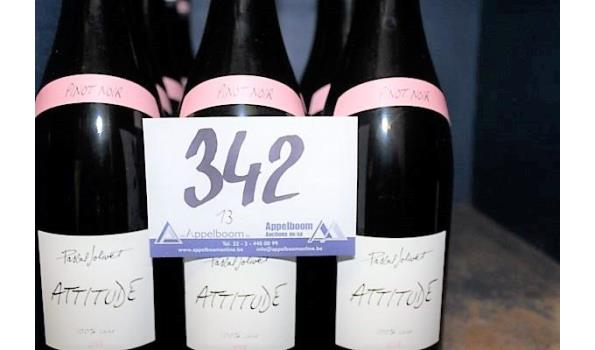 13 flessen wijn Pinot Noir, Pascal Jolivet Attitude, 2018